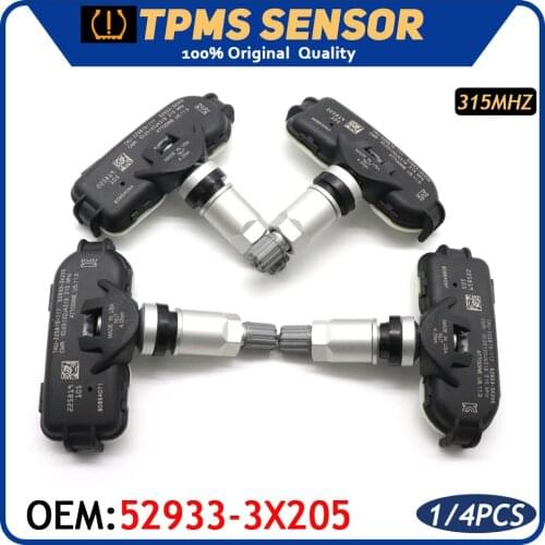 Car Tire Air Pressure Monitoring System Sensor 52933-3X205 For Hyundai Elantra For Kia Forte 2012-2024 433MHz 529333X205