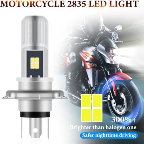 1PC H4 LED Moto H6 P15D LED Motorcycle Headlight Bulbs 3030 chips 8SMD White Yellow Hi Lo Lamp Scooter Accessories Fog Lights12V