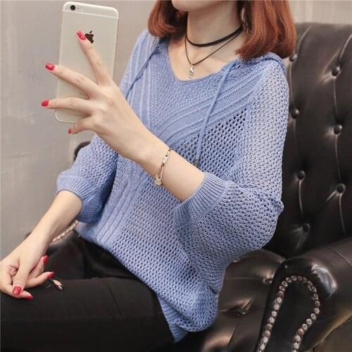 Cap thin section is prevented bask in beautiful knitting render unlined upper garment to hollow out blouse on the hook