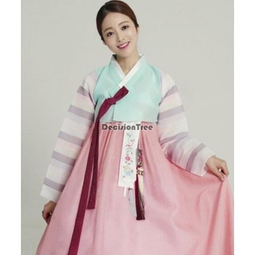 2021 traditional hanbok dress women palace wedding clothing korean ancient princess dance dress party dress stage performance