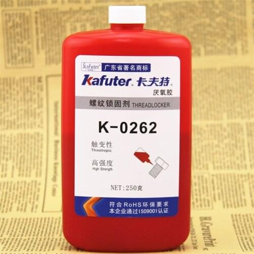High Quality kafuter K-0262 250g metal thread fixative anaerobic adhesive high-strength screws glue