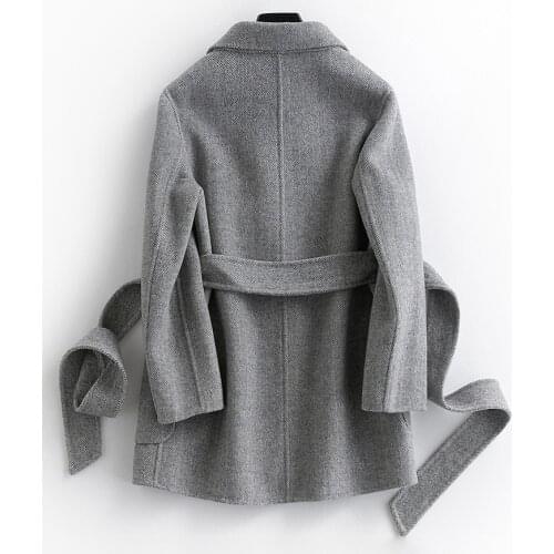 300% Wool Coat Autumn Winter Jacket Women Double Side Coats And Jackets Women Korean Jacket Manteau Femme My4087