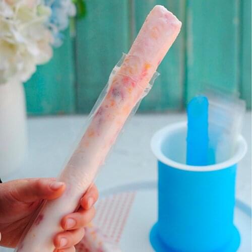 20pcs DIY Ice Stick Popsicle Molds Disposable Bags Ice Cream Self Sealing Summer Children Mould Zip-Lock Pouch Freeze Pops