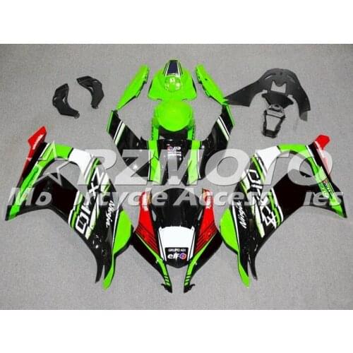 4 Gifts New ABS Injection mold Full Fairings Kit fit for Kawasaki Ninja ZX-10R zx10r 2016 2017 16 17 Body set Red green cool