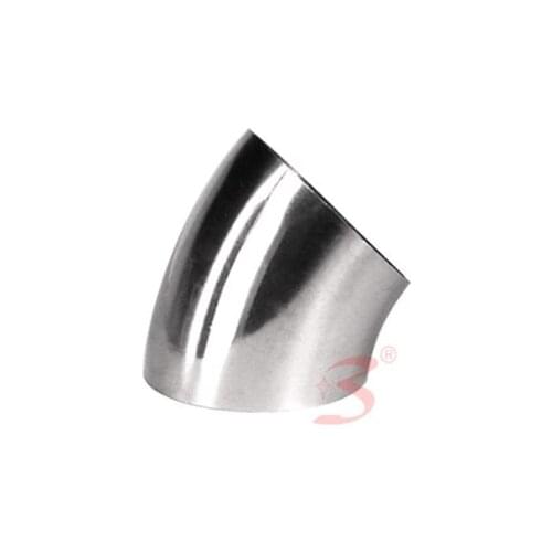 51mm O/D 304 Stainless Steel Sanitary Weld 45 Degree Elbow Pipe Fitting