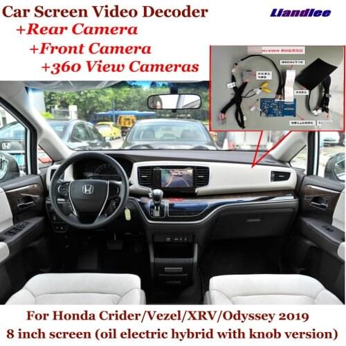 Car Original 8 Inches Screen Upgrade For Honda Crider/Vezel/XRV/Odyssey 2019 DVR Reverse Image Decoder Rearview Front 360 Camera