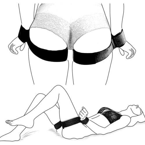 Adult BDSM Bondage Restraints Slave Fetish Handcuffs & Ankle Cuff Sex Toys For Woman Couples Handcuffs Spreader Bar Sex Shop