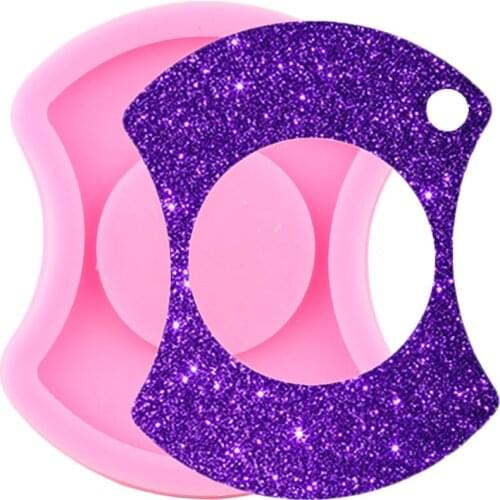 Shiny Glossy Bottle Opener Silicone Mold DIY Craft Keychain Molds Pendant Clay Resin Mould Jewelry Making Necklace Moulds