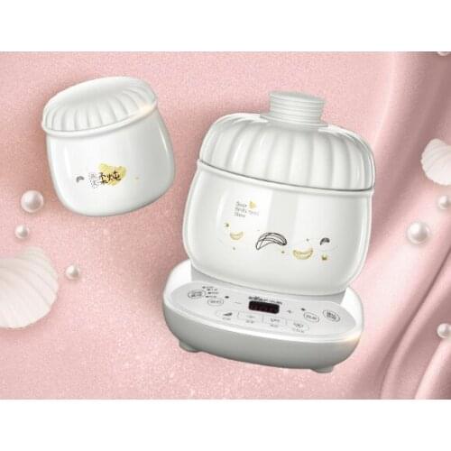 Household special automatic ceramic water-proof soup birds nest small electric stew pot J03