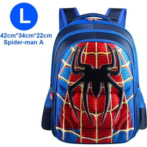 New Spiderman Children School Bag Boys Girls Captain America Cartoon Kindergarten Schoolbags Kids Orthopedic Backpacks 4-13 Year