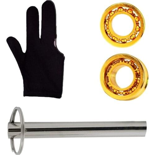 Yo Yo Bearing Remover Set, Pack Of 2 ICYOYO 10 Balls Golden Plating Yoyo Bearing,1Pcs Bearing Remover,1Pcs Glove