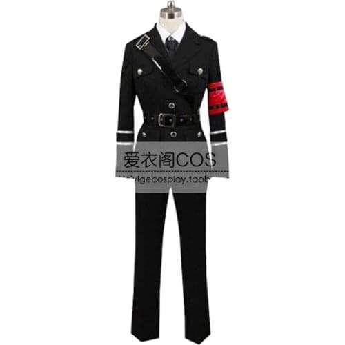 Anime TV Togainu no Chi Akira Cosplay Costume uniform full set with wig hat halloween costumes for women/men adult custom made