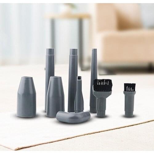 SKYMEN Vacuum Cleaner Accessories Multi-functional Corner Brush Set Plastic Nozzle Head Tube Connector 9Pcs/Set