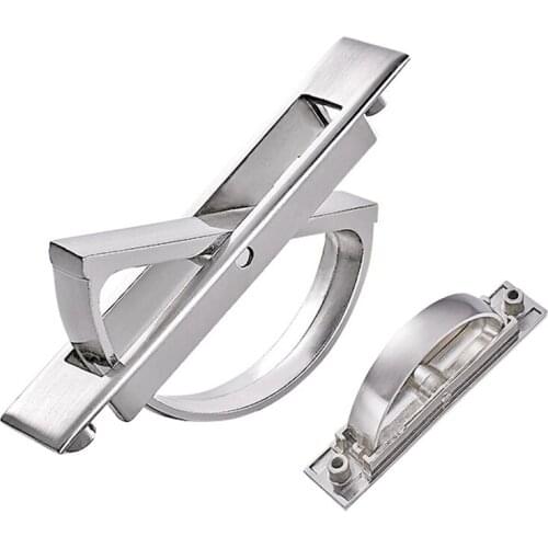 2Pcs Invisible Embedded handle Zinc alloy Rotation handle Modern Minimalist Drawer Handle Tatami Hidden Handle Wardrobe Hardware