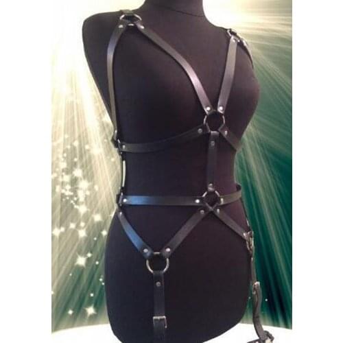 New Arrival Women Strappy Bodysuit Adjustable Buckle Belt Bondage Body Caged Erotic Cut Out Cupless Harness Lingerie
