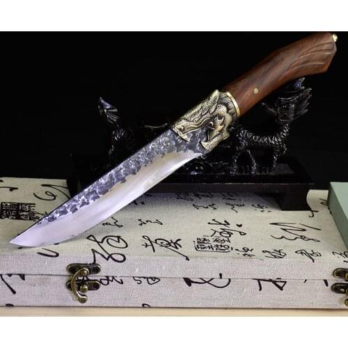 TURWHO Kitchen Chef Knife Handmade Fixed bladeSharp meat Sashimi Knives profession Chinese cleaver Vegetable cutter Cooking Tool