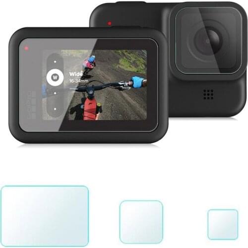 Tempered Glass Lens Display LCD Screen Protective Film Protector Cover Case For GoPro Hero 8 Black Go pro Hero8 Action Camera