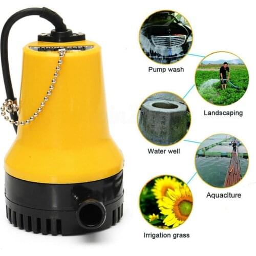 DC 12/24V Mini Submersible Water Pump Clean Pool Garden Irrigation Bilge Tool
