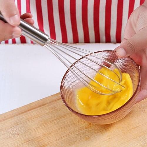 8/10/12 Inch Stainless Steel Egg Stirring Balloon Whisk Manual Egg Beater Mixer Kitchen Baking Utensil Cream Butter Whisk