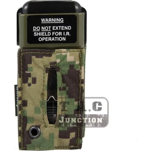 Emerson MS2000 Tactical Strobe Light Protective Pouch EmersonGear Distress Marker Carrier Hook & Loop For Mounting Helmets