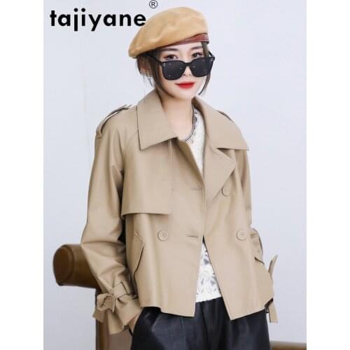Genuine Jacket Leather Women Spring Short Real Sheepskin Coat Female Korean Style Jackets 2021 Jaqueta Feminina Pph4892