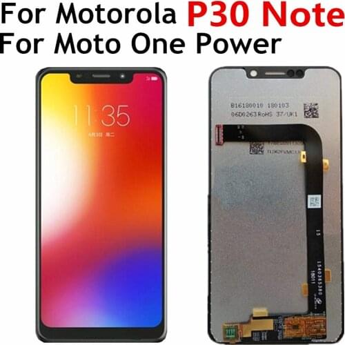 6.2" For Motorola P30 note LCD XT1942 Display Touch Screen Digitizer Assembly Replacement for Moto One Power LCD