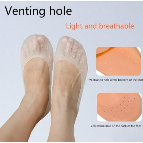 1 Pair Delicate Silicone Moisturizing Gel Heel Socks Like Cracked Foot Skin Care Protector Feet Massager Foot NEW