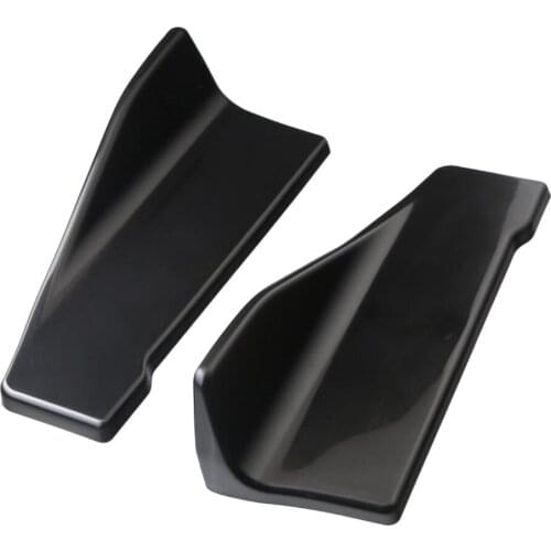 2x Car Rear Bumper Lip Splitter Diffuser Chin Spoiler Canard Deflector