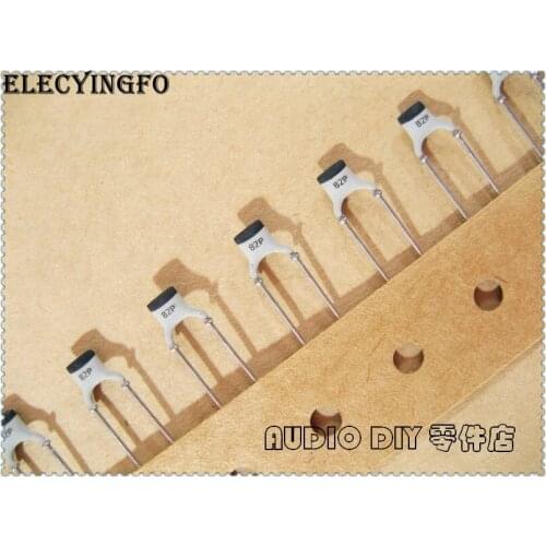 20pcs/100pcs Phili 679 series 82pF 100V 100V82pF 2% NP0 silver film ceramic capacitor