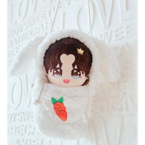 2021 New arrival KPOP idol /Anime Plush Doll Bag Hold for 20cm Doll Cartoon Backpack white Rabbit Out Shoulder Messenger Bag