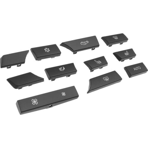 1 Set Black Air Conditioning Button Decoration Replacement Strip For BMW F10 F11 F06 F01 E70 E71 F25 F26 OE 61319313922