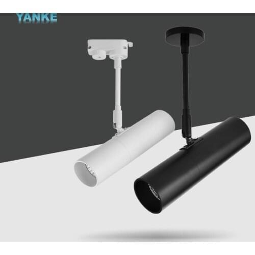 Dimming led long pole spotlight 12W15W ceiling spotlight clothing store COB track light living room background wall spotlight