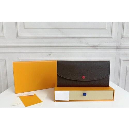 Hot Selling Women Ladies Long Wallet Multicolor Designer Coin Purse Card Holder with LOGO Box Women Classic Zipper Pocket