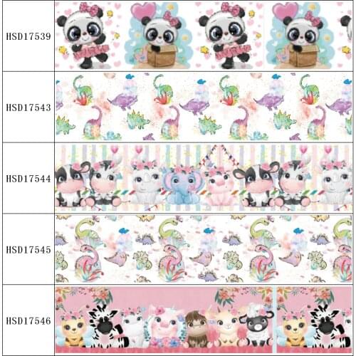 HSDRibbon free shipping 3" 75mm heat transfer printed hsd-design series Grosgrain Ribbon 50Yards/Roll