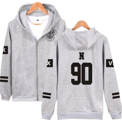 KPOP VIXX Hoodies With Zip Up VIXX Zipper Pullover Sweatshirt Harajuku Hip Hop Fleece Vixx For Women Men Lady Young Teen