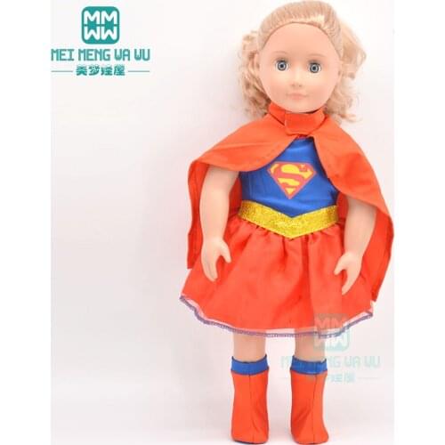 Doll clothes for 18inch 45cm American' doll dress fashion Cartoons man three-piece suit