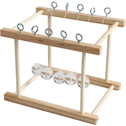 DIY Newtons Cradle Pendulum Balance Balls Physics Science Educational Kids Early Cognition Toy Children Gift