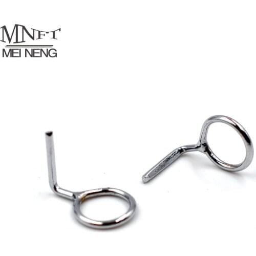 MNFT 12Pcs Stainless Steel Ring Eyes Repair DIY Eye Rings Fishing Rod Guide Replacement Repair Pole Guides Tips Rings