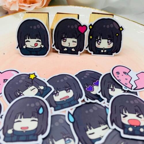 39PCS Cute Cartoon girl avata Stickers Crafts And Scrapbooking stickers book Student label Decorative sticker kids toys