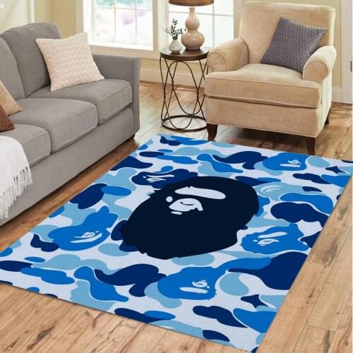 Bohemian Art Stripes Psychedelic Shark Floor Mat Door Mat Small Rug Anti-slip Sheet Living Room Home Decoration