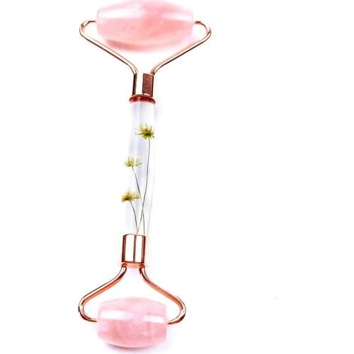 Eternal Flower Gua Sha Scraper Jade Roller Neck Body Relaxation Face Massager Guache Board Slimming Thin Lift Beauty Skin Care