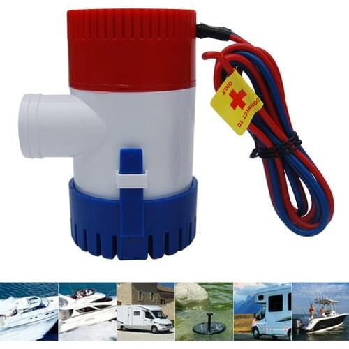 2021 NEW Bilge Pump 1100 GPH DC 12V Electric Water Pump For Aquarium Submersible Seaplane Motor Homes Houseboat Boats