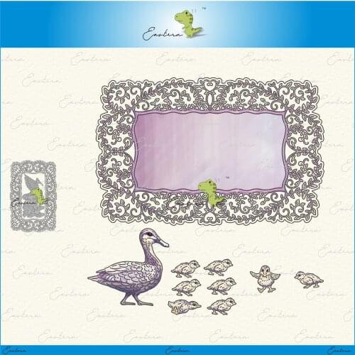 Duck + frame Cutting Dies new 2020 Metal mould dies Scrapbooking Paper Making Craft die Matching color paper dies die cuts