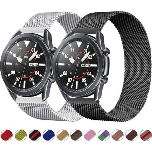 Band for Samsung Galaxy watch 4/4 classic active 2/gear s3 frontier/amazfit magnetic loop bracelet HUAWEI watch GT2/pro strap