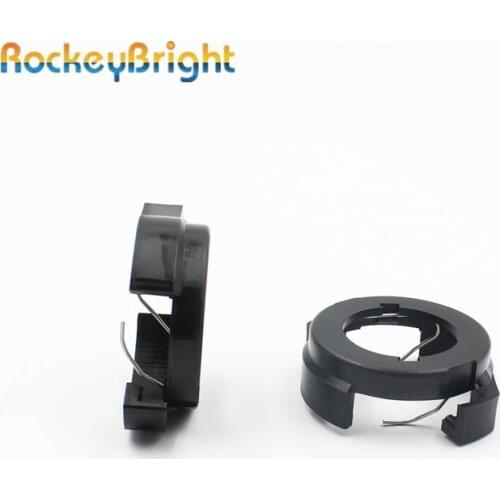 Rockeybright LED H7 Bulb Holders clips for Renault Megane 4 H7 led headlight adapter for Alfa HID LED socket for VW passat B6
