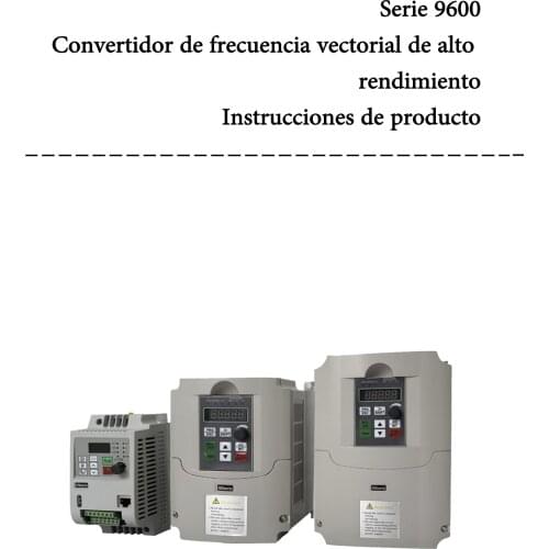 9600 Series Spanish Product Manual