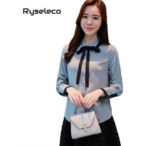 Женские шифоновые рубашки Ryseleco China At AliExpress