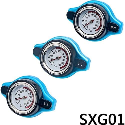 Universal Car Thermostatic Gauge Radiator Cap Tank Cover Water Temp Gauge Safe Utility 0.9bar ,1.1bar , 1.3bar, Thermal Gauge