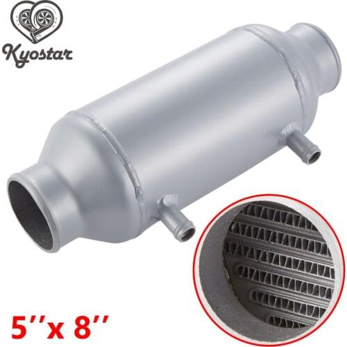 Universal 5x8 To Air Intercooler For Supercharger Turbo Car Turbo Intercooler Polished Car Parts Radiators Parts