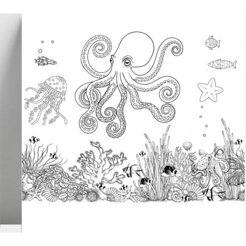 ZhuoAng Sea Fish Clear Stamp for Scrapbooking Rubber Stamp Seal Paper Craft Clear Stamps Card Making